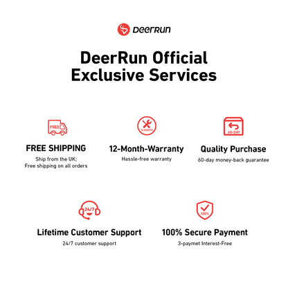 DeerRun A1 Pro Folding Smart Treadmill with 6% Incline - 16 KPH, 158 Kg Capacity