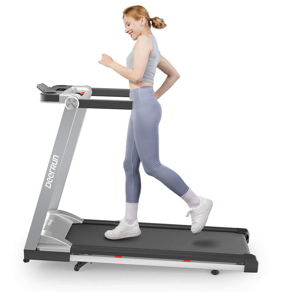 DeerRun A1 Pro Folding Smart Treadmill with 6% Incline - 16 KPH, 158 Kg Capacity