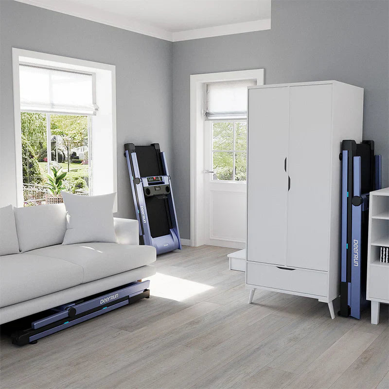 DeerRun A1 Pro Folding Smart Treadmill with 6% Incline - 16 KPH, 158 Kg Capacity