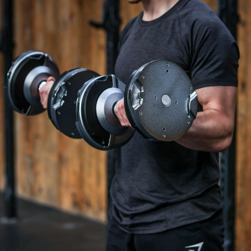 41.5kg Stealth Premium Adjustable Dumbbells - Chrome Edition (Pair)