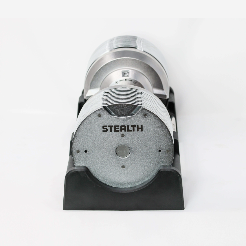 41.5kg Stealth Premium Adjustable Dumbbells - Chrome Edition (Pair)
