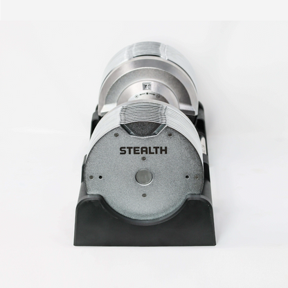 41.5kg Stealth Premium Adjustable Dumbbells - Chrome Edition (Pair)