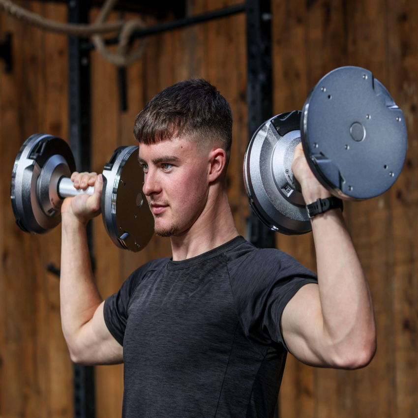 41.5kg Stealth Premium Adjustable Dumbbells - Chrome Edition (Pair)