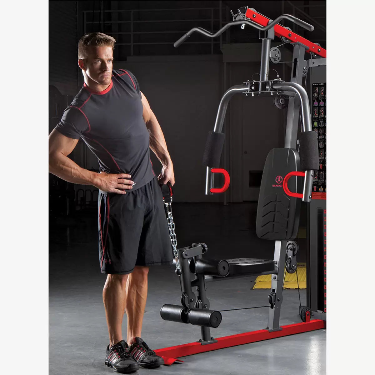 Marcy 68kg (150lb) Stack Home Gym System – Multi-Function Fitness Equipment