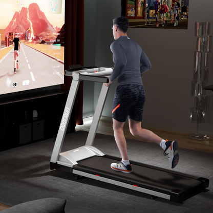 DeerRun A1 Pro Folding Smart Treadmill with 6% Incline - 16 KPH, 158 Kg Capacity